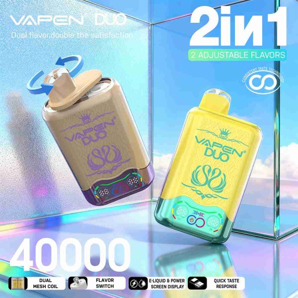 EU Warehouse VAPEN DUO Dual Flavors 40000 Puffs Disposable Vape Wholesale - [VapzVape]
