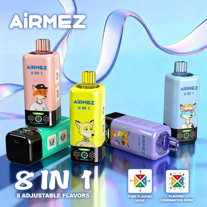 EU-Lager Airmez FOX 8 IN 1 160k Puffs 60 ml Einweg Vape Großhandel – [VapzVape]