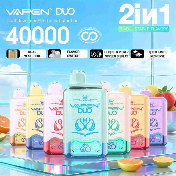 EU Warehouse VAPEN DUO Dual Flavors 40000 Puffs Disposable Vape Wholesale - [VapzVape]