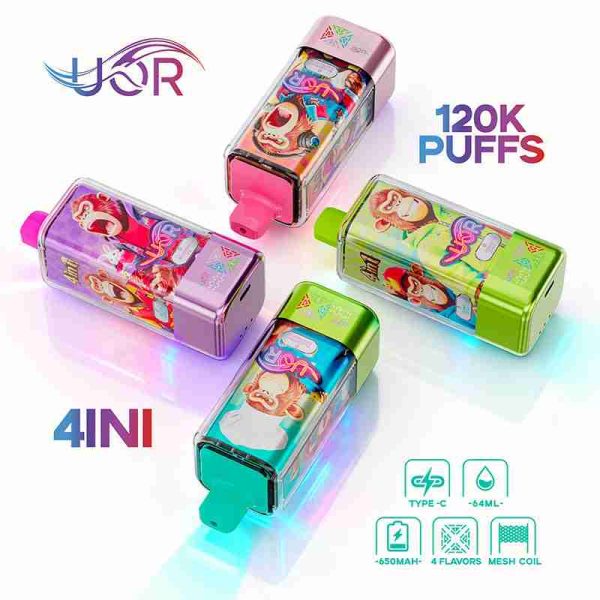 EU Warehouse UOR 4IN1 120K Puffs Disposable Vape Wholesale - [VapzVape]