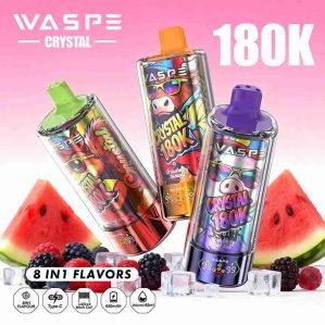EU Warehouse WASPE Crystal 8 in 1  180K Puffs 68ml Disposable Vape Wholesale - [VapzVape]