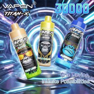 EU Warehouse VAPEN TITAN-X 30000 Puffs 30ml Disposable Vape Wholesale - [VapzVape]
