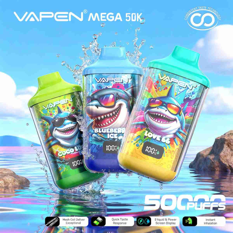 EU-Lager VAPEN Mega 50000 Puffs Einweg Vape Großhandel – [VapzVape]