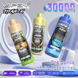 EU Warehouse VAPEN TITAN-X 30000 Puffs 30ml Disposable Vape Wholesale - [VapzVape]