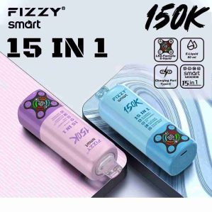 EU-Lager FIZZY SMART 15 IN 1 150k Puffs 80 ml Einweg Vape Großhandel – [VapzVape]