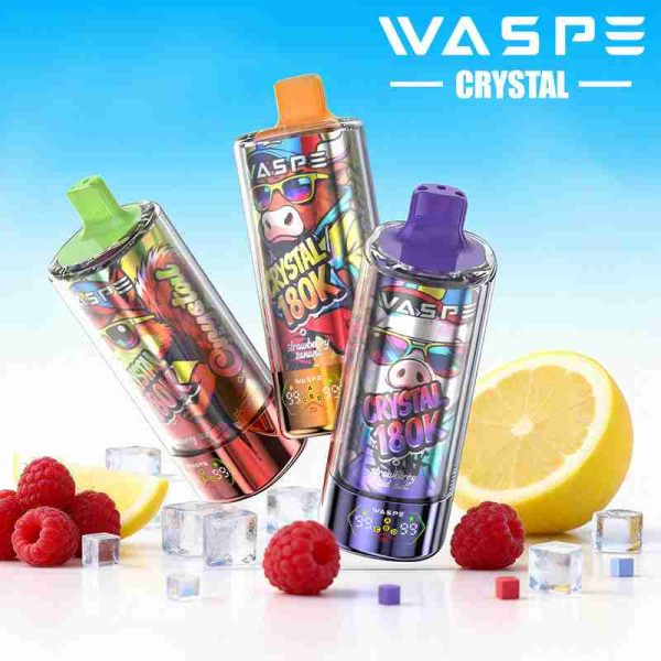 EU Warehouse WASPE Crystal 8 in 1  180K Puffs 68ml Disposable Vape Wholesale - [VapzVape]
