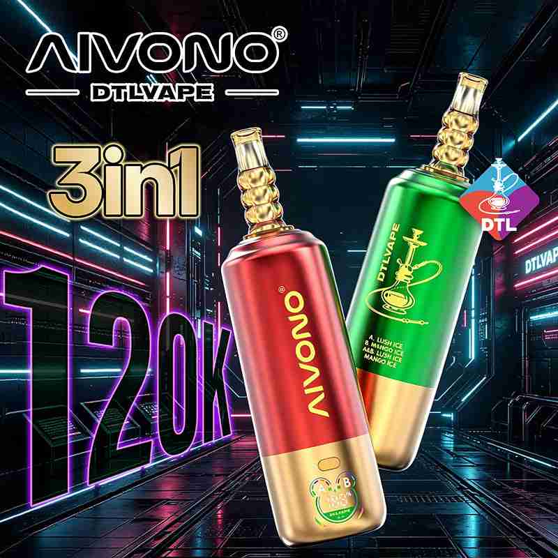 EU Warehouse AIVONO DTL 3 IN 1 120K Puffs Disposable Vape Wholesale - [VapzVape]