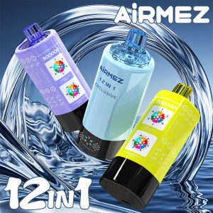 Entrepôt UE Airmez 12 en 1 300K Puffs jetables Vape en gros - [VapzVape]