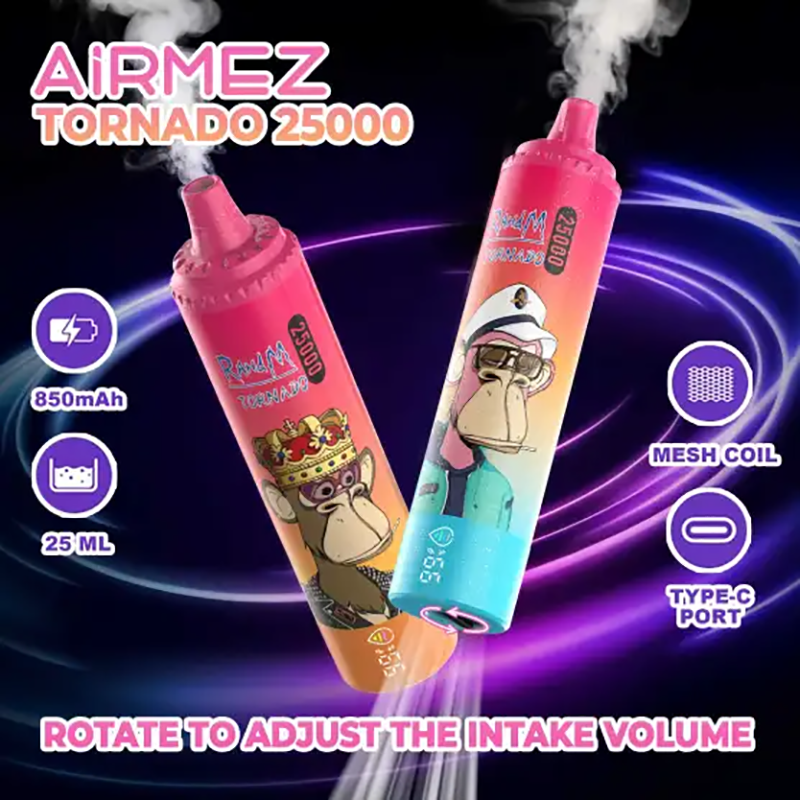 Entrepôt UE Airmez Tornado 25000 Puffs jetable Vape vente en gros - [VapzVape]