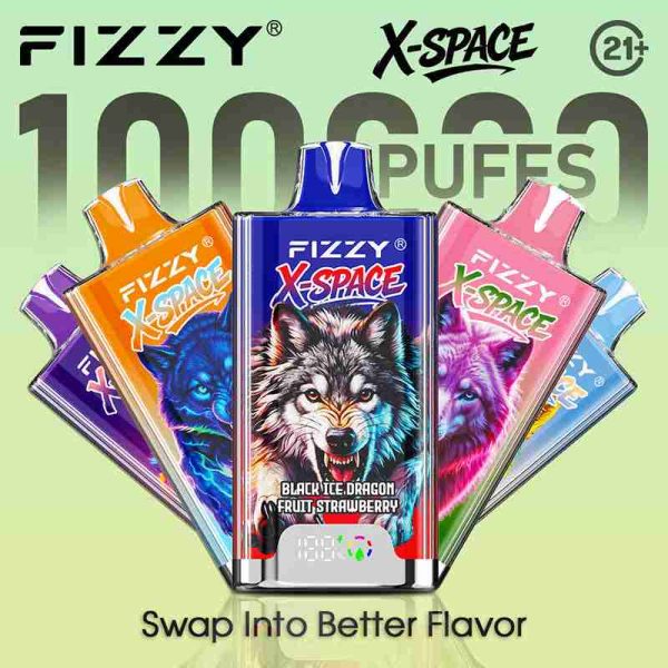 EU Warehouse FIZZY X-SPACE 100K Puffs Disposable Vape Wholesale - [VapzVape]