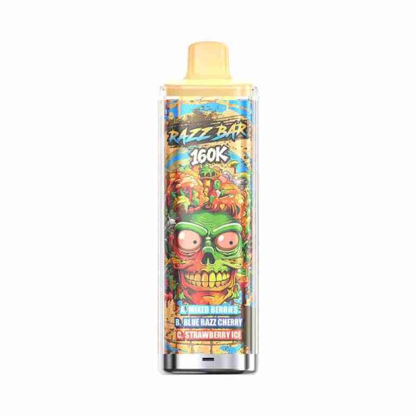 EU Warehouse Razz bar 3IN1 160K  Puffs Disposable Vape Wholesale - [VapzVape]