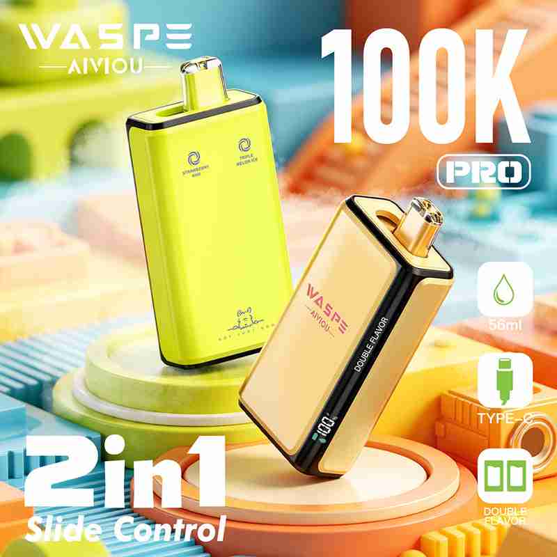 EU Warehouse Waspe Double Flavor PRO 100K Puffs Disposable Vape Wholesale - [VapzVape]