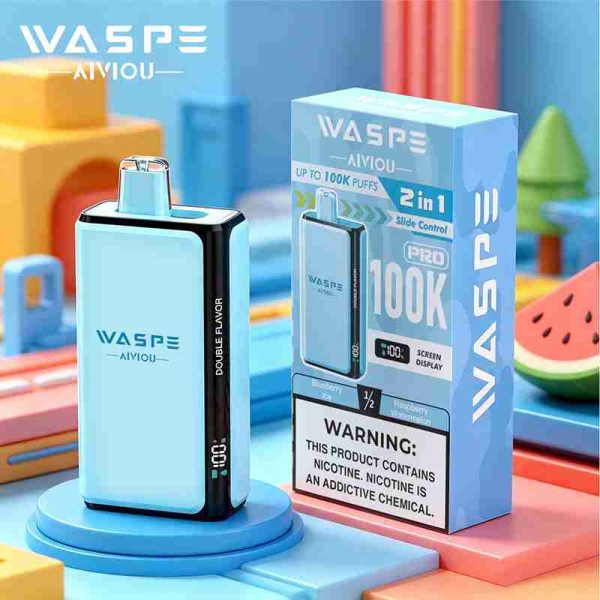 EU Warehouse Waspe Double Flavor PRO 100K Puffs Disposable Vape Wholesale - [VapzVape]