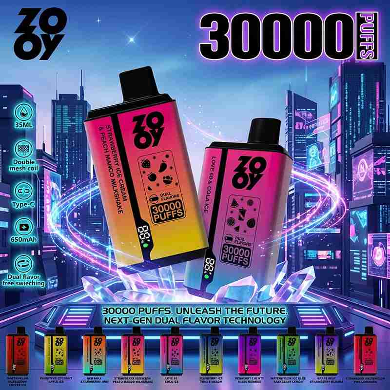 EU Warehouse ZOOY twins 2IN1 30000 Puffs Disposable Vape Wholesale - [VapzVape]