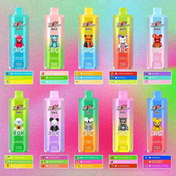 EU Warehouse AIVONO AIM FATBEAR 80000 Puffs Disposable Vape Wholesale - [VapzVape]