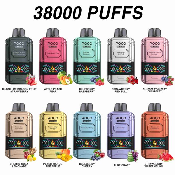 EU Warehouse POCO PW 38000 Puffs Disposable Vape Wholesale - [VapzVape]