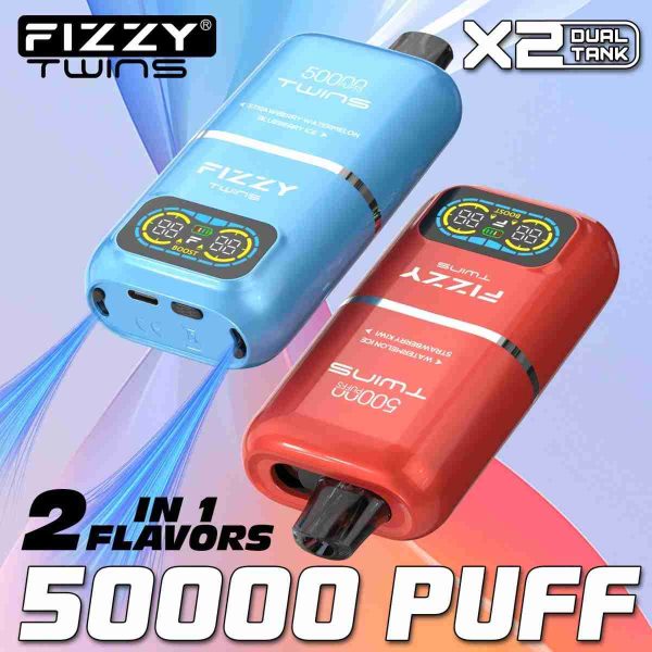EU Warehouse FIZZY TWINS 50000 Puffs Disposable Vape Wholesale - [VapzVape]