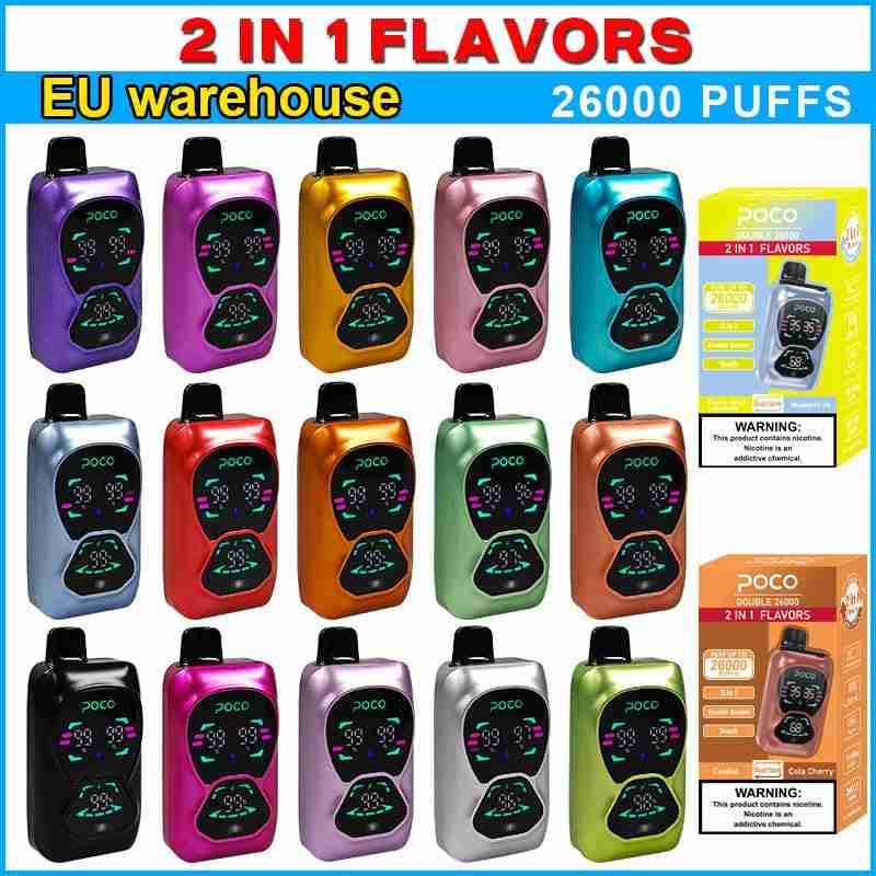 EU-Lager POCO DOUBLE 26000 Puffs Einweg Vape Großhandel – [VapzVape]