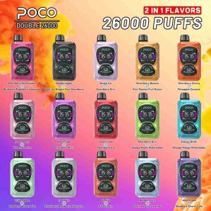 EU Warehouse POCO DOUBLE 26000 Puffs Disposable Vape Wholesale - [VapzVape]