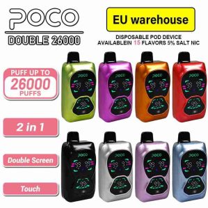 EU Warehouse POCO DOUBLE 26000 Puffs Disposable Vape Wholesale - [VapzVape]