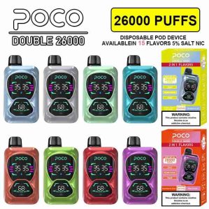 EU Warehouse POCO DOUBLE 26000 Puffs Disposable Vape Wholesale - [VapzVape]