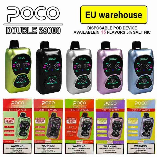 EU Warehouse POCO DOUBLE 26000 Puffs Disposable Vape Wholesale - [VapzVape]