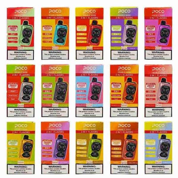 EU Warehouse POCO DOUBLE 26000 Puffs Disposable Vape Wholesale - [VapzVape]