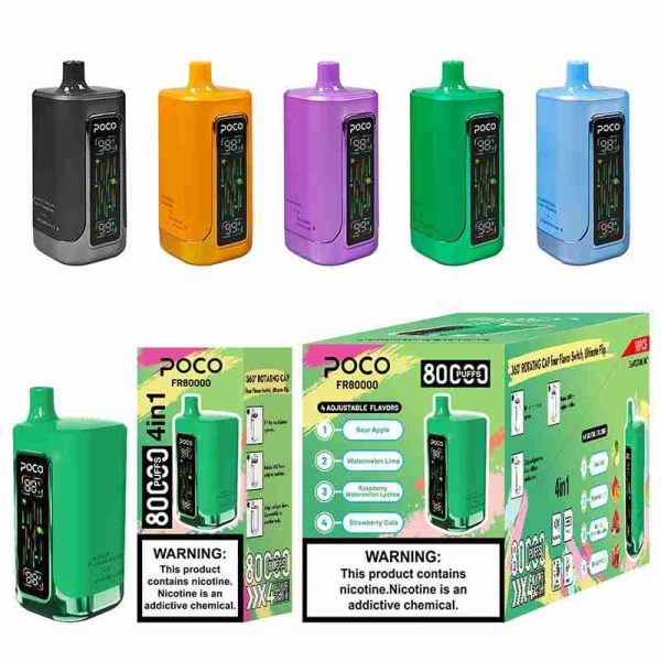 EU Warehouse POCO FR 4 in 1 80000 Puffs Disposable Vape Wholesale - [VapzVape]