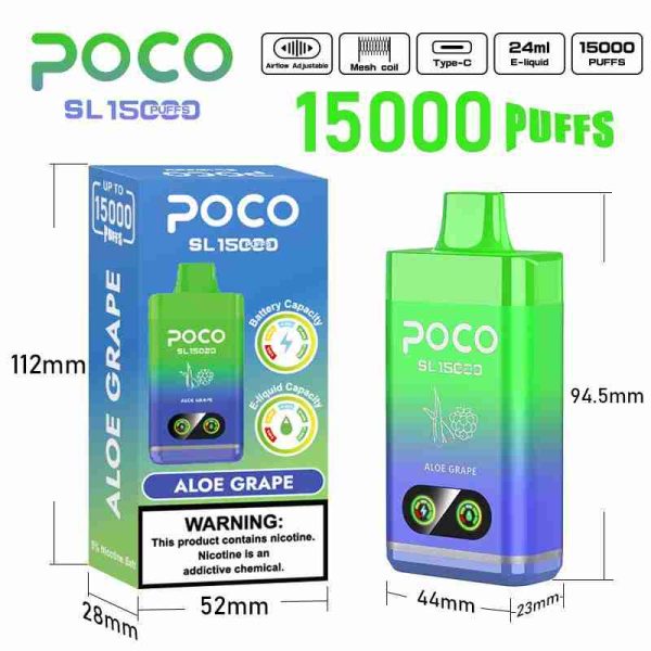 EU Warehouse POCO SL 15000 Puffs Disposable Vape Wholesale - [VapzVape]