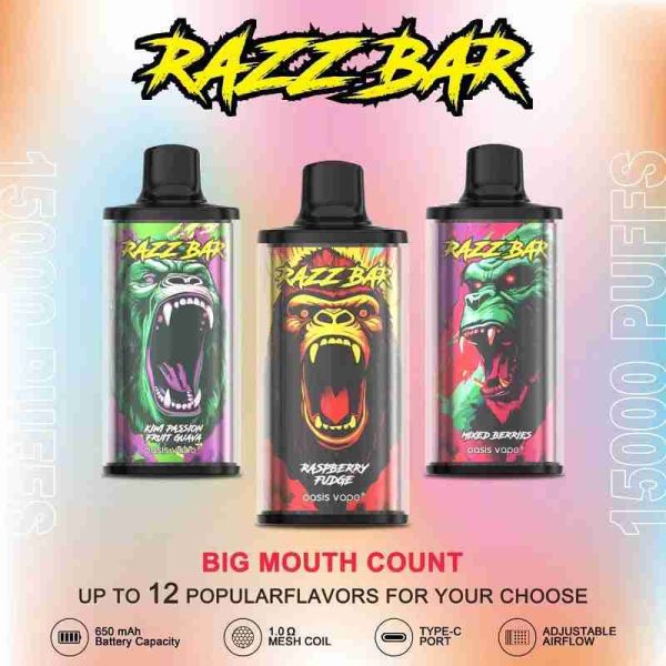 EU Warehouse Razz Bar 15000 Puffs 28ml Disposable Vape Wholesale - [VapzVape]