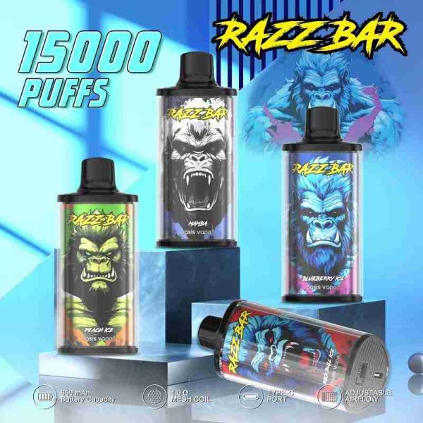 EU Warehouse Razz Bar 15000 Puffs 28ml Disposable Vape Wholesale - [VapzVape]