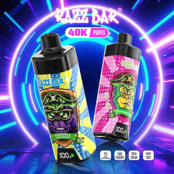 EU Warehouse Razz Bar 40000 Puffs Disposable Vape Wholesale - [VapzVape]