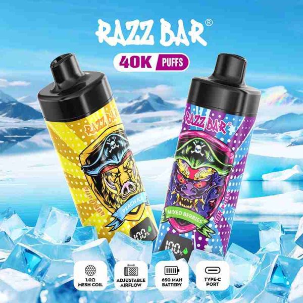 EU Warehouse Razz Bar 40000 Puffs Disposable Vape Wholesale - [VapzVape]