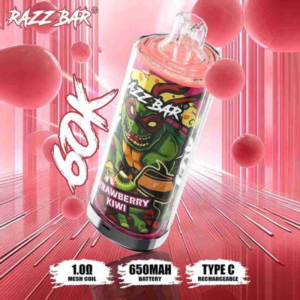 EU Warehouse Razz Bar 60000 puffs Disposable Vape Wholesale - [VapzVape]