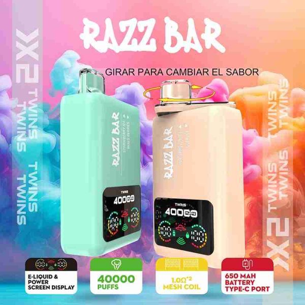 EU Warehouse Razz Bar Twis 40000 Puffs Disposable Vape Wholesale - [VapzVape]