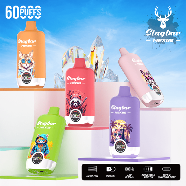 EU Warehouse Stagbar NEXUS 60000 Puffs Disposable Vape Wholesale - [VapzVape]
