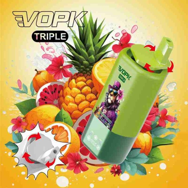 EU Warehouse VOPK Triple 3in1 60000 Puffs Disposable Vape Wholesale - [VapzVape]