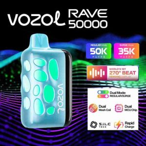 EU Warehouse VOZOL RAVE 50000 Puffs Disposable Vape Wholesale - [VapzVape]