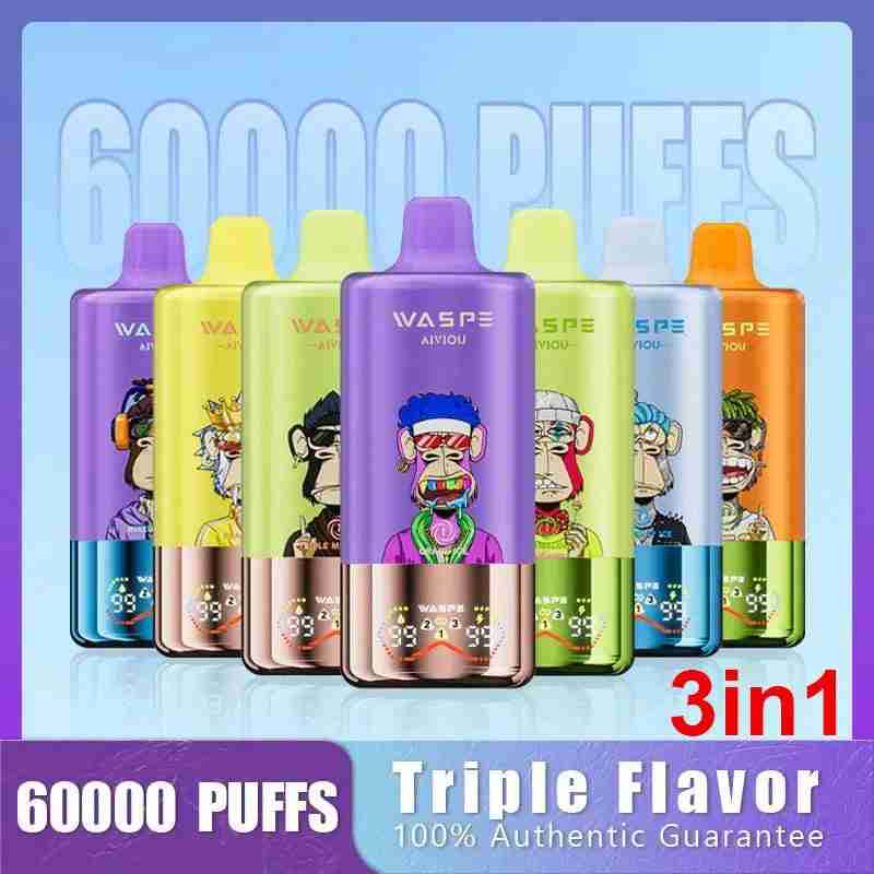 EU Warehouse WASPE 3IN1 60000 Puffs Disposable Vape Wholesale - [VapzVape]