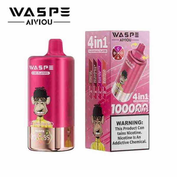EU Warehouse WASPE 4 in 1 100k Puffs Disposable Vape Wholesale - [VapzVape]