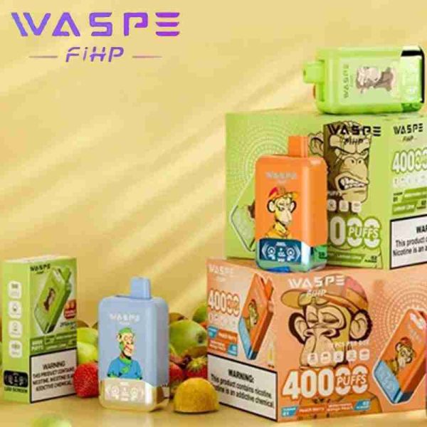 EU Warehouse WASPE Fihp 2 in 1 40000 Puffs Disposable Vape Wholesale - [VapzVape]