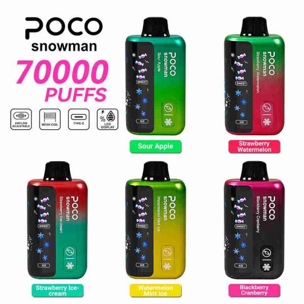 EU Warehouse POCO Snowman 70000 Puffs Disposable Vape Wholesale - [VapzVape]
