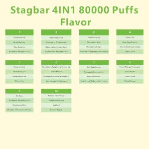 EU Warehouse Stagbar 4IN1 80000 Puffs Disposable Vape Wholesale - [VapzVape]