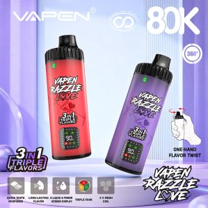 VAPEN RAZZLE LOVE 3IN1 80000 Puffs – Bild 5
