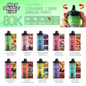 VAPEN RAZZLE LOVE 3IN1 80000 Puffs – Bild 2