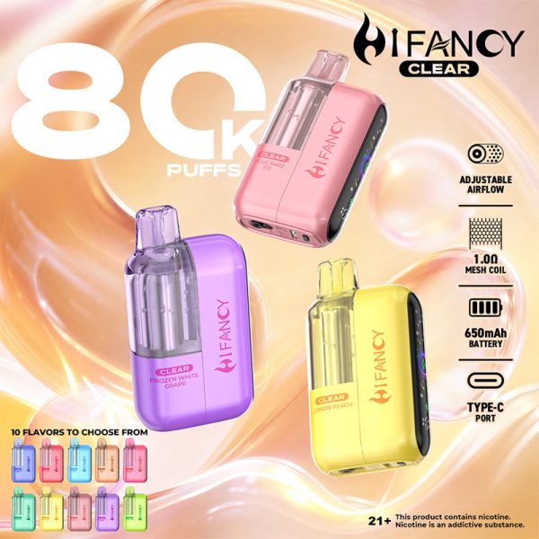 HIFANCY CLEAR 80000 Puffs - 图片 5
